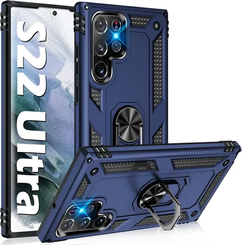 Vista 17 de Funda protectora resistente para Samsung Galaxy S22 Ultra de grado militar, a prueba de golpes, Galaxy S22 Ultra 5G, funda protectora resistente