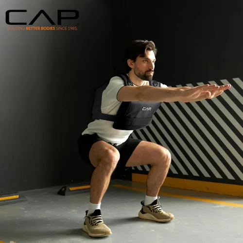 Vista 6 de CAP - Chaleco con peso ajustable de 20 a 150 libras para entrenamiento de fuerza, correr y entrenamientos, chaleco de peso para hombres y mujeres