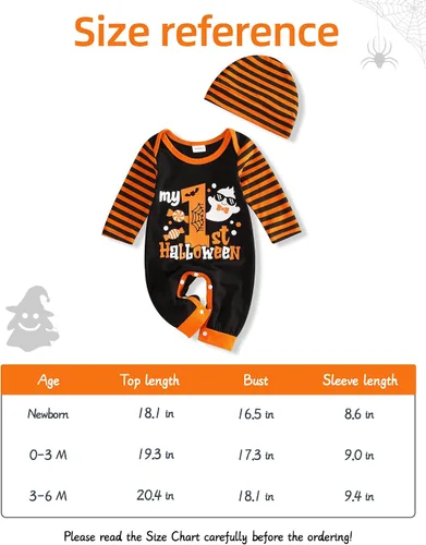 Vista 7 de Mameluco para bebé recién nacido, traje de Halloween, conjunto de regalo