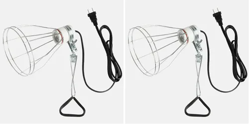 Vista 16 de Simple Deluxe Paquete de 1 lámpara de abrazadera con reflector de aluminio de 10.5 pulgadas y protector de bombilla de hasta 250 W, enchufe E26