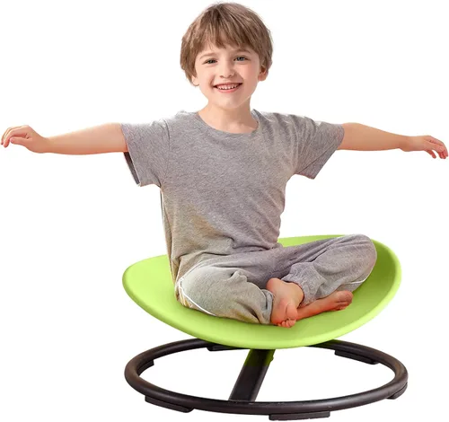 Vista 10 de Silla giratoria sensorial para niños autistas, juguete para sentarse y girar a partir de 3 años