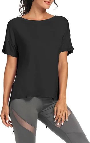 Vista 2 de Bestisun - Camiseta de tirantes para mujer con espalda abierta, para entrenar.