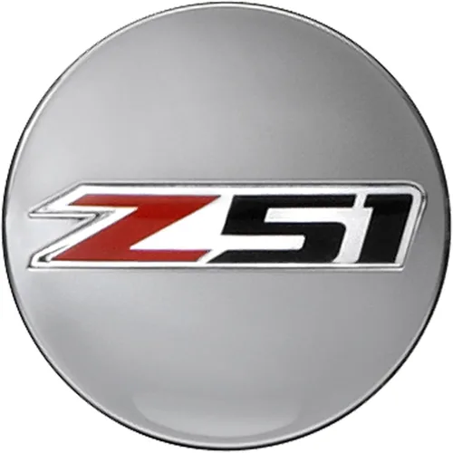 Vista 4 de GM Accessories 22782984 Tapa central estilo botón en negro con logotipo de Stingray