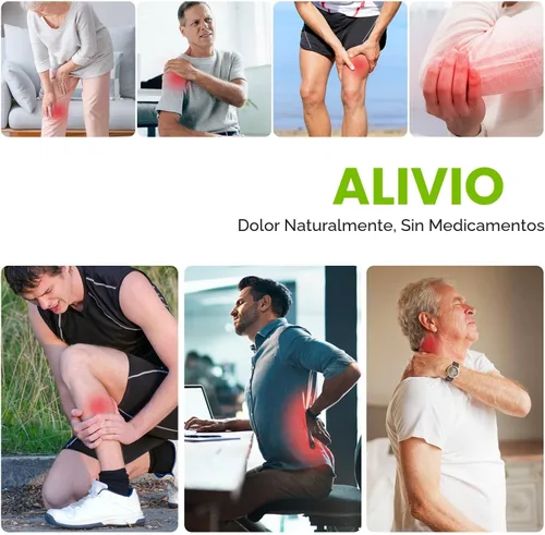 Vista 5 de Unidad TENS EMS de Doble Canal 24 Modos 36 Niveles, Estimulador Muscular de Pantalla Grande Mejorada para Alivio del Dolor de Espalda, Cuello
