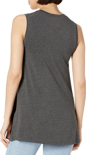 Vista 2 de Tienda Essentials Túnica de manga muscular de ajuste relajado para mujer (anteriormente ritual diario)