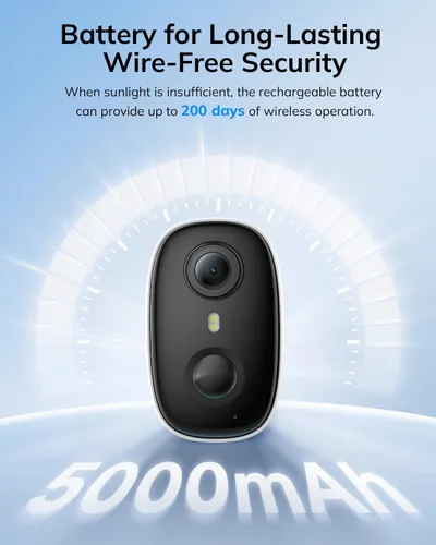 Vista 3 de VIMTAG 2K Solar Security Cameras Wireless Outdoor, Home Security, 5000mAh