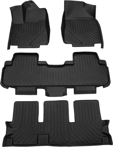 Vista 11 de Cartist Alfombrillas personalizadas para VW Atlas 2018-2025 2026 (asientos de banco de 7 pasajeros), juego completo de 3 filas para accesorios