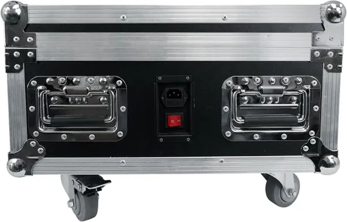 Vista 5 de Rockville Paquete Par de Baterías 6RF Negro, 8 Luces de Lavado Recargables+Estuche RGBWA+UV, DMX inalámbrico, control remoto RF, batería de 15