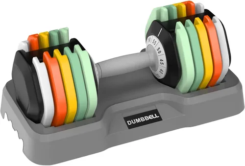 Vista 9 de 25/55 lbs Pair Adjustable Dumbbell Set, Adiust Dumbbell Weight for Exercises Pair Dumbbells for Men and Women in Home