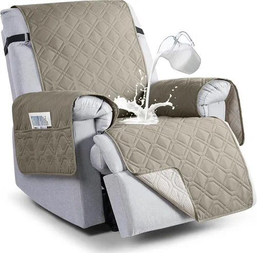 Vista 12 de VANSOFY Fundas 100% impermeables para sillas reclinables, funda antideslizante para silla reclinable para perros, protector de muebles, funda