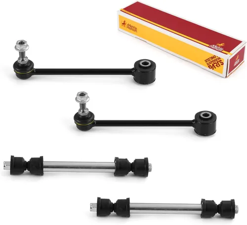 Vista 55 de Metrix Premium Chassis Parts - Kit de 4 piezas de barra estabilizadora delantera y trasera con enlace de extremo de barra estabilizadora para Ford