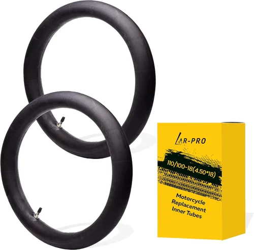 Vista 8 de Paquete de 2 tubos interiores de motocicleta 100/90-19 (4.10 x 19), tubos de goma natural para motocross de 19 pulgadas, tubos resistentes a