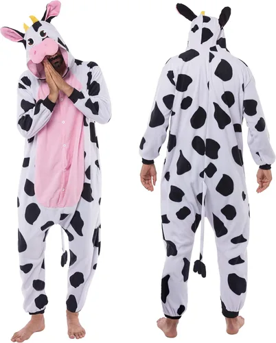 Vista 6 de Spooktacular Creations Pijama unisex de elefante para adultos, disfraz de animal de elefante para fiesta temática de Halloween
