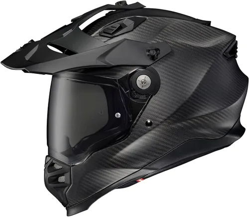 Vista 12 de ScorpionEXO XT9000 - Casco integral de fibra de carbono para motocicleta de aventura con visera Pinlock Ready, bolsillos para altavoz listos