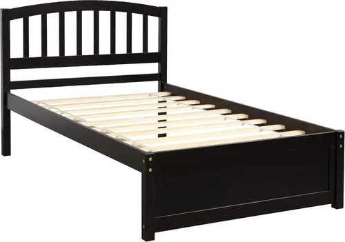 Vista 5 de Harper & Bright Designs Cama de plataforma de madera tamaño individual con cajones de almacenamiento para ahorrar espacio, marco de cama vintage