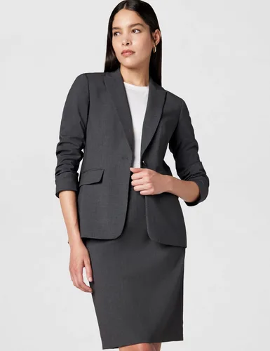 Vista 2 de Calvin Klein - Falda de traje de corte clásico recta Lux para mujer (Tallas regulares y tallas grandes)