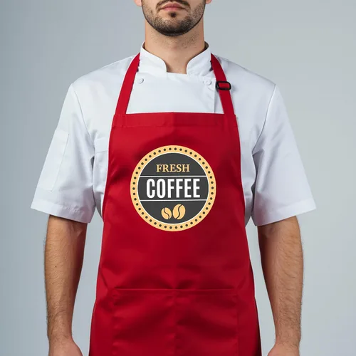 Vista 7 de Delantal con Logotipo Personalizado, Nombre Personalizado, Delantales con Foto para Hombres y Mujeres, Babero de Chef Ajustable Impermeable con 2