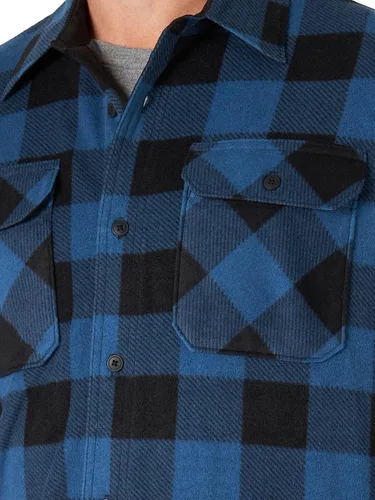 Vista 3 de Wrangler Authentics - Camisa de vellón pesado, de manga larga, para hombre
