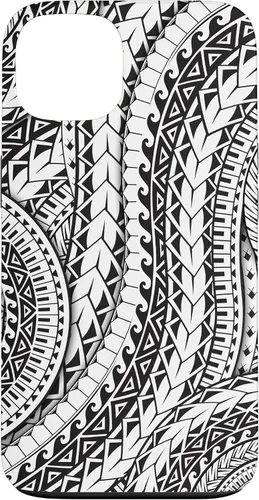 Vista 7 de Funda de arte tribal polinesio para iPhone 16
