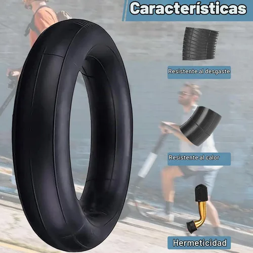 Vista 6 de Cooryda Neumático y tubo interior de 10 x 2.125, tubo interior de 10 x 2.125 pulgadas para ruedas de repuesto de neumáticos de scooter eléctrico