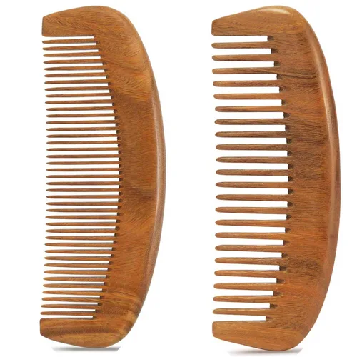 Vista 11 de Paquete de 2 peines de madera, peines para el cabello