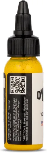 Vista 3 de Dynamic - Tinta de tatuaje, varios tamaños y colores, 1 Ounce, Amarillo canario