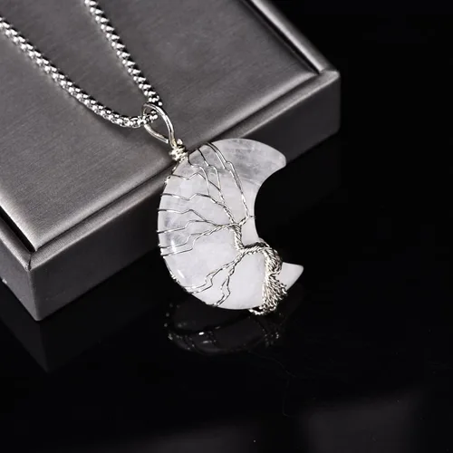 Vista 2 de Crystal Pendant Necklace for Woman Birthday Christmas