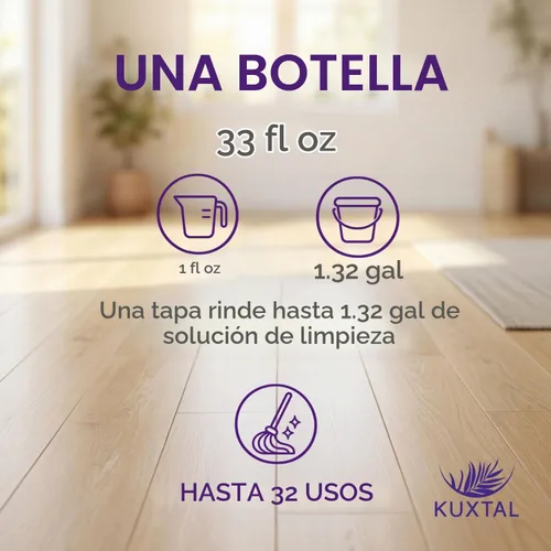 Vista 7 de KUXTAL - Limpiador natural para suelos de 3 unidades, seguro para mascotas, limpiador de suelos multisuperficie, fórmula biodegradable con extractos