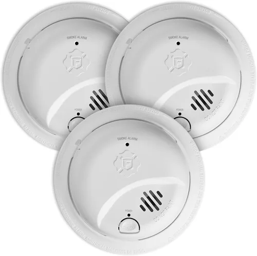 Vista 10 de First Alert SMI100-AC, Alarma de humo con interconexión cableada y respaldo de batería, paquete de 1