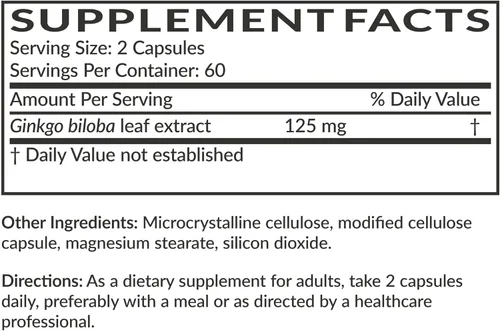 Vista 7 de Futurebiotics Ginkgo Biloba Extra Strength Apoya la función cerebral y soporte de memoria, 120 cápsulas vegetarianas