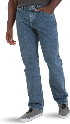 Vista 9 de Wrangler Men's Classic 5-Pocket Relaxed Fit Cotton Jean Negro