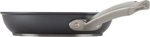Vista 17 de Anolon Accolade - Juego de ollas y sartenes antiadherentes anodizadas forjadas, juego de utensilios de cocina de inducción, 12 piezas, gris piedra