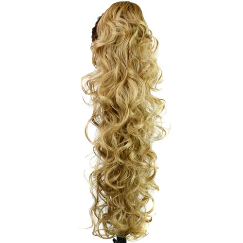 Vista 10 de KUKI - Extensión de cabello sintético largo y rizado de 31 pulgadas, con pinza y mandíbula, 1B