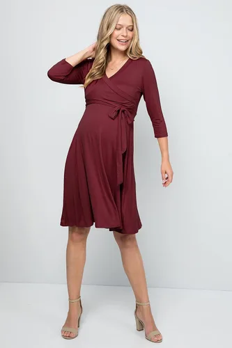 Vista 2 de My Bump Vestido de maternidad floral para mujer (fabricado en Estados Unidos)