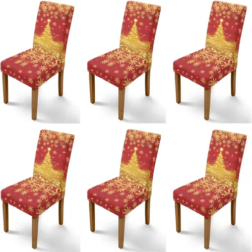 Vista 49 de Rnyleeg Juego de 1 fundas para sillas de comedor de Navidad, fundas para sillas de comedor, diseño étnico, diseño étnico, suave, lavable, para Arco