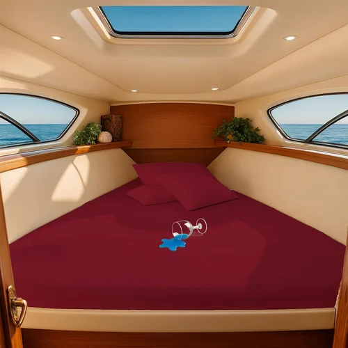 Vista 12 de SGI Bedding Protector de colchón impermeable prémium After V Berth, protector de cama de estilo ajustado, funda de colchón impermeable de algodón