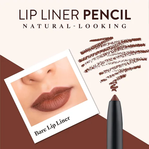 Vista 4 de Mented Cosmetics - Delineador de labios para mujer, lápiz labial marrón oscuro, vegano