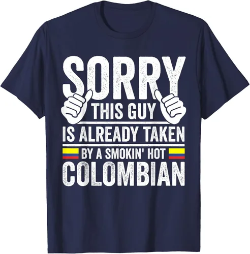 Vista 28 de Camiseta divertida de Colombia Heritage para hombre