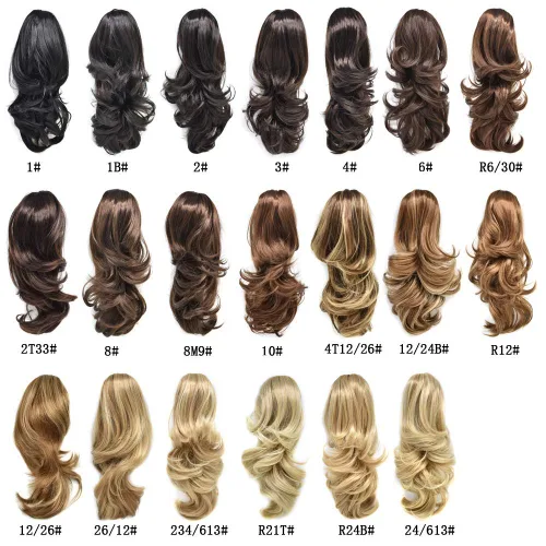 Vista 7 de LYRICAL HAIR Extensión de cola de caballo sintética para mujer, con cordón ajustable, pinza de mandíbula, larga, rizada, ondulada, extensión de cola