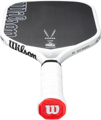 Vista 4 de Wilson Vesper Lite - Paleta de pickleball - Tamaño de agarre 1-4 1/8", negro/blanco