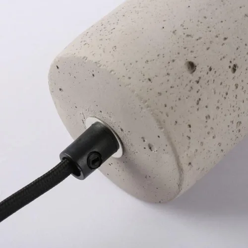 Vista 5 de Mini lámpara colgante de hormigón con cono LED de tubo largo, lámpara colgante de cocina sobre isla, cemento, granero industrial, vintage, lámpara