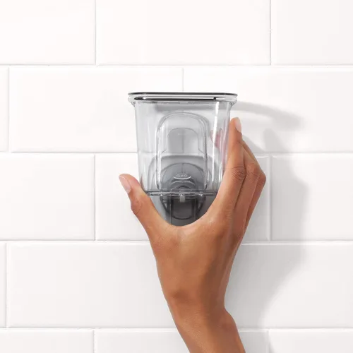 Vista 4 de OXO Good Grips Stronghold - Taza multiusos de succión para ducha, transparente
