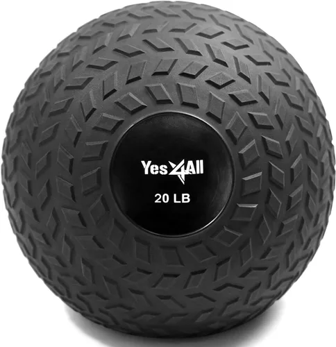 Vista 19 de Yes4All - Pelota de golpe rellena de arena para entrenamiento de fuerza Negro