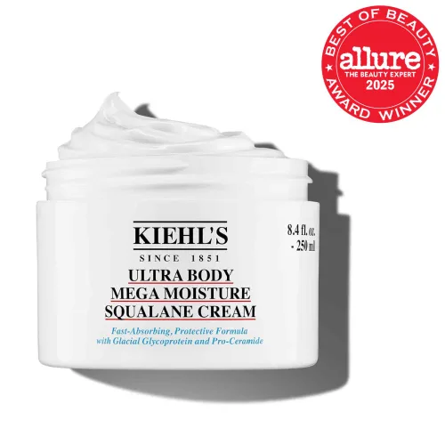 Vista 2 de Kiehl's Ultra Body Barrier Repair Cream, loción corporal hidratante, formulada para pieles sensibles y segura para el eccema, 8.4 onzas líquidas