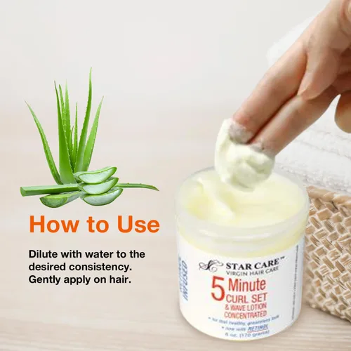 Vista 5 de Set de rizos de 5 minutos y loción ondulada concentrada con retinol, añade brillo, repara e hidrata, ideal para postizos, trenzas y permanentes, 6
