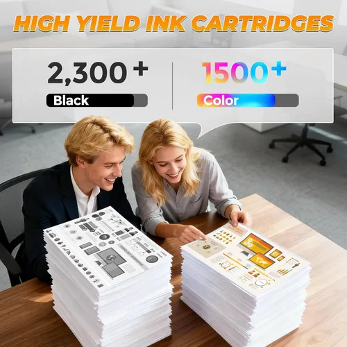 Vista 2 de Paquete de 4 cartuchos de tinta 950XL 951XL compatibles con cartuchos de tinta HP 950 XL 951 XL para impresora OfficeJet Pro 8600 8610 8615 8620
