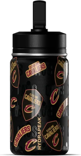 Vista 23 de Hydrapeak x NBA Botella de agua mini de 14 onzas oficialmente licenciada de los Atlanta Hawks para niños con tapa con popote y asa, reutilizable