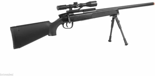 Vista 5 de CYMA ZM51 Rifle de francotirador de aire comprimido con resorte fps-400 con bípode, alcance (Arma de aire comprimido)