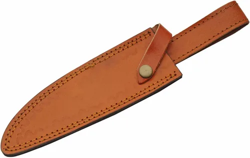 Vista 6 de SZCO - Cuchillo de caza de espiga completa de 12.25 pulgadas, cuchillo de bolsillo con hoja de acero inoxidable, mango de madera con incrustaciones