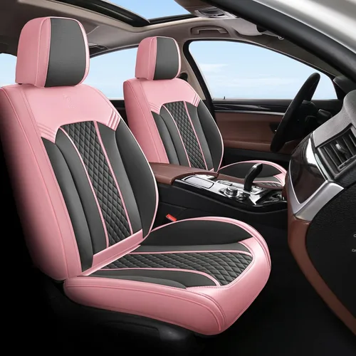 Vista 13 de Doogo Fundas de asiento de automóvil, fundas de asiento delantero para automóviles, protector universal de asiento de automóvil, fundas de asiento